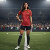 Picture of 2025-26 Belgium Soccer Jersey - Soft Moisture-Wicking Fabric, US Standard Size, Sublimated Design