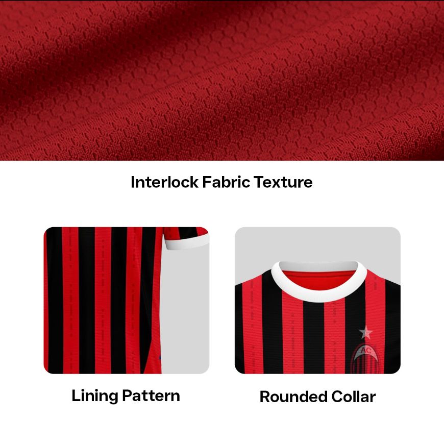 Picture of 2024-25 Milano Home Color Soccer Jersey.