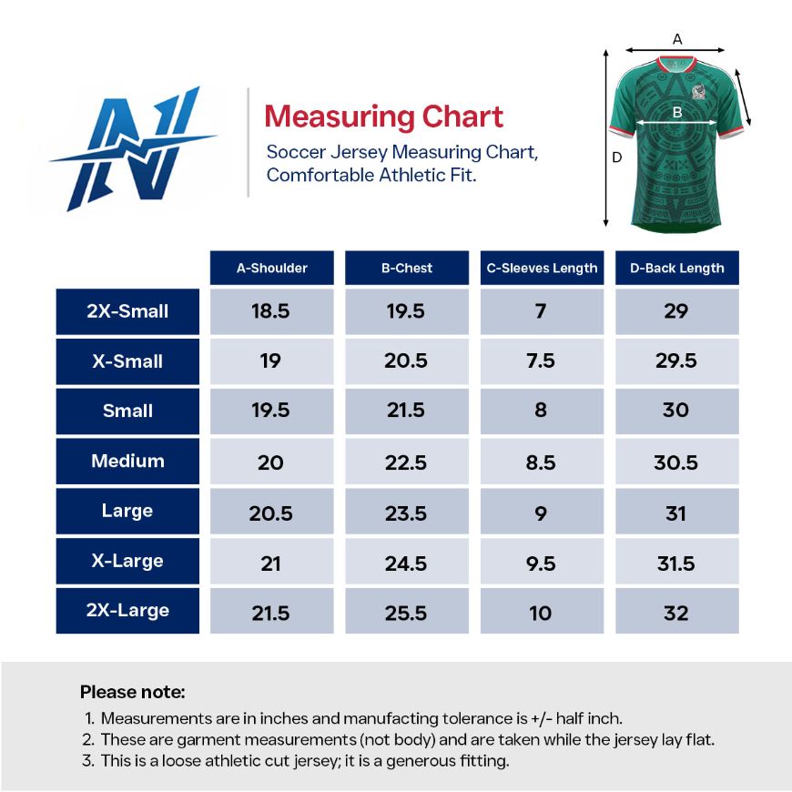 Picture of 2025-26 Mexico Soccer Jersey.