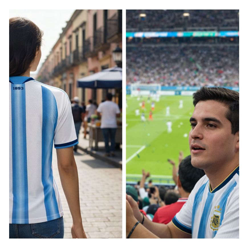 Picture of 2025-26 Argentina Soccer Jersey.