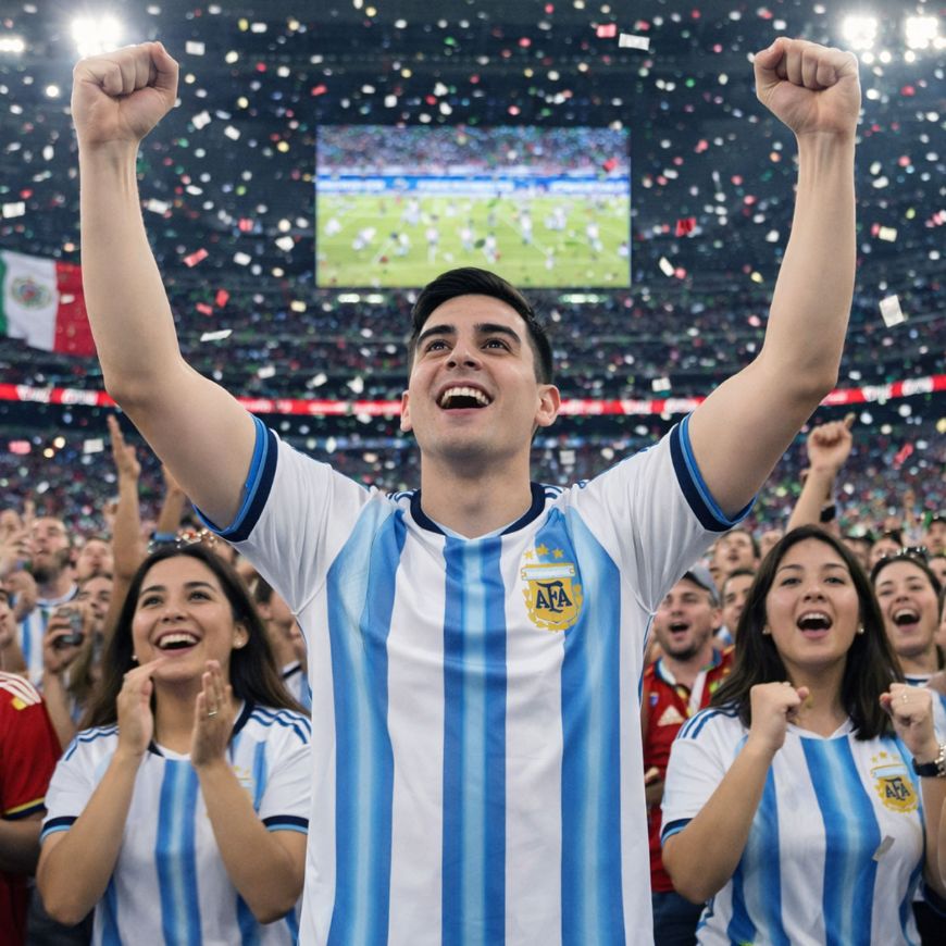 Picture of 2025-26 Argentina Soccer Jersey.