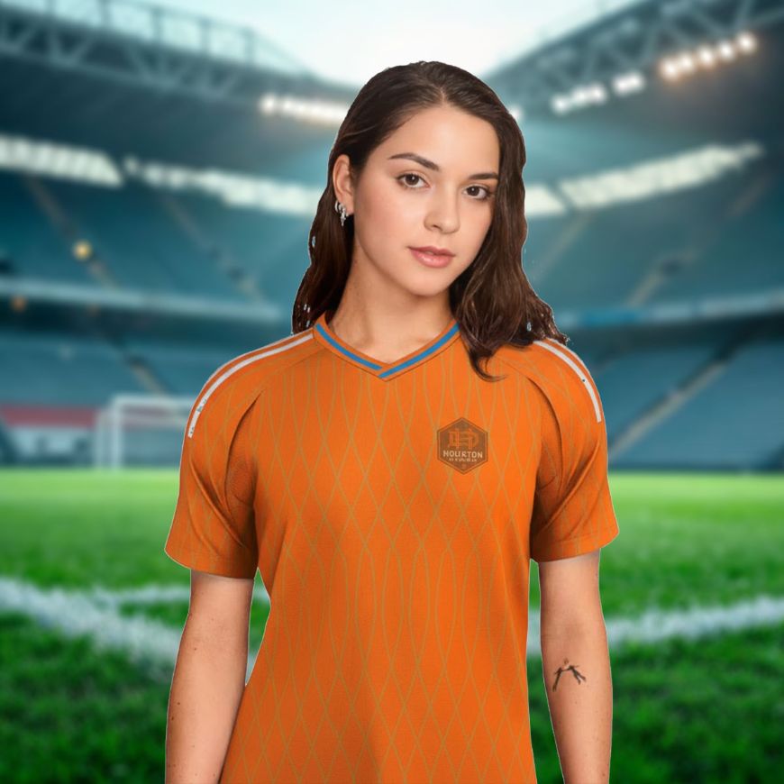 Picture of 2025-26 Houston Soccer Jersey.