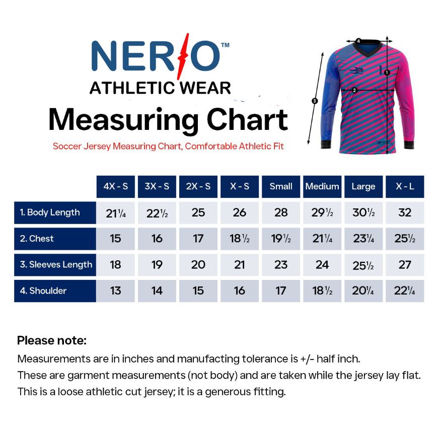 Picture of Goal Keeper Jersey with Padded Elbows, Lightweight Fabric, Sublimated Design and Full Sleeves. Unisex Soccer Shirt.