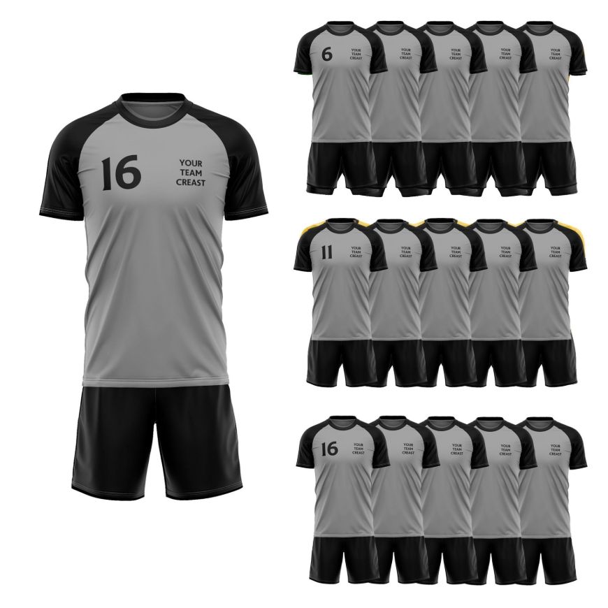 Picture of Lot of 15 Soccer Uniforms (Jersey and Shorts) Style N218SK-Special Custom Made.