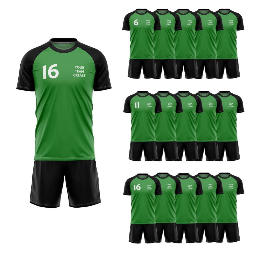 Picture of Lot of 15 Soccer Uniforms (Jersey and Shorts) Style N218SK-Special Custom Made.