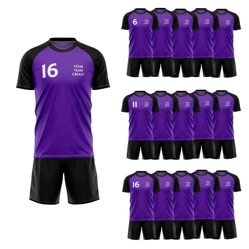 Picture of Lot of 15 Soccer Uniforms (Jersey and Shorts) Style N218SK-Special Custom Made.