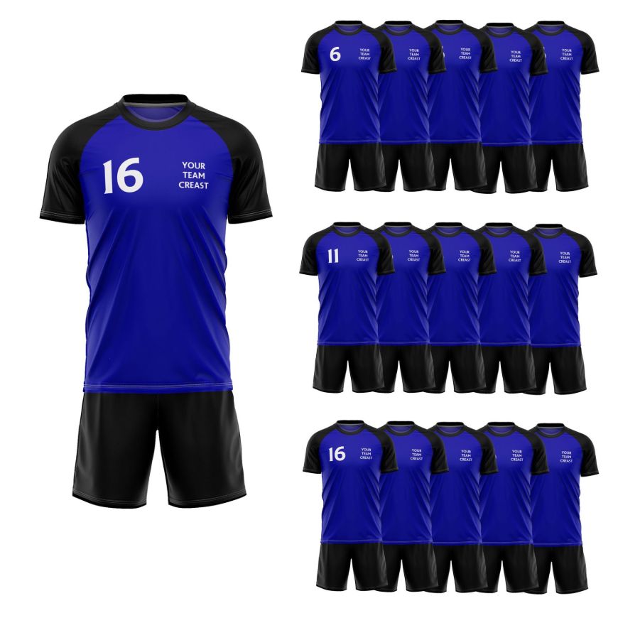 Picture of Lot of 15 Soccer Uniforms (Jersey and Shorts) Style N218SK-Special Custom Made.