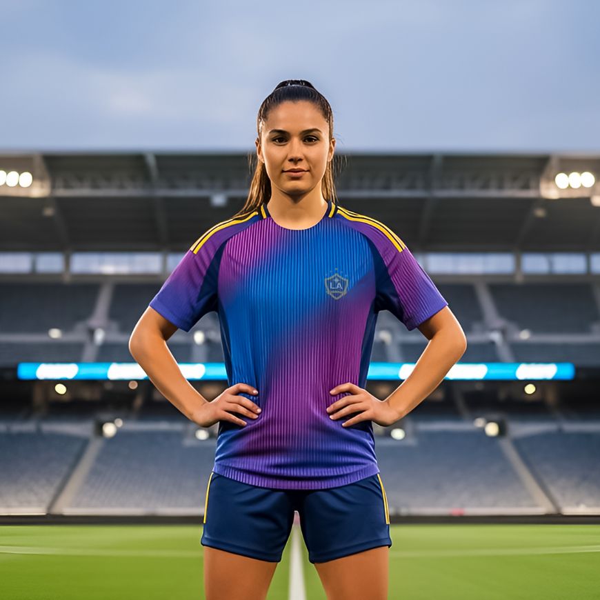 Picture of 2025-26 LA Galaxy Away Soccer Jersey.