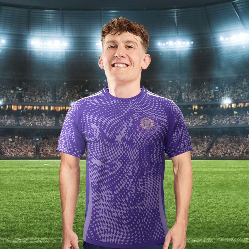Picture of 2025-26 Orlando Soccer Home Jersey.