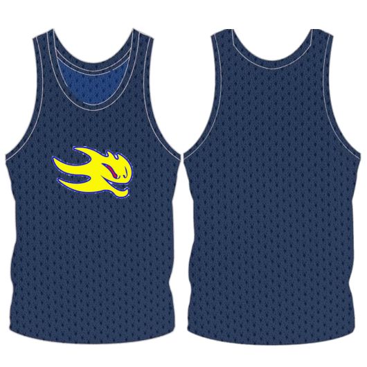 Picture of Sleeveless Training Vest (Pennies) with Your Logo at Center Chest. Style N905-02. Custom Made.
